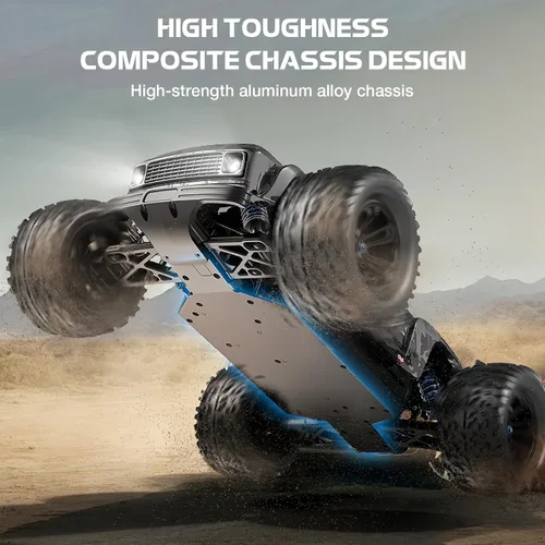 Vista 5 de Auto RC rápido sin escobillas 1/12 para adultos, 4WD eléctrico todoterreno RC Monster Truck, 60KM/H de alta velocidad RC coche con Hobbywing ESC