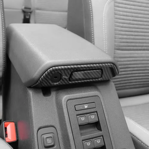 Vista 2 de Caja de almacenamiento para reposabrazos central para Ford Bronco, cubierta del panel del interruptor, decoración interior, compatible con Ford