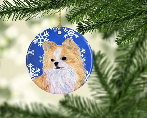 Vista 116 de Caroline's Treasures Cavalier Spaniel - Adorno de cerámica para colgar en el árbol de Navidad, para el hogar, Navidad, fiestas, regalo, 3 pulgadas