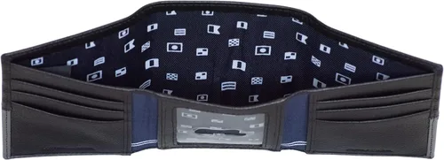 Vista 3 de Nautica Pebble Two-Tone Leather Wallet
