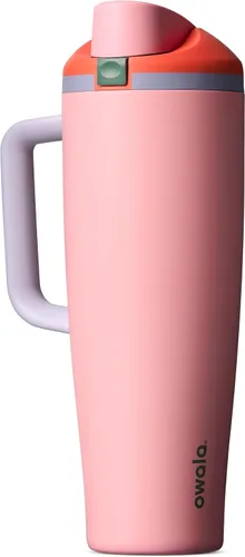 Vista 40 de Owala FreeSip - Botella de agua de acero inoxidable, 30 onzas, pastel de comida de ángel Angel Food Cake
