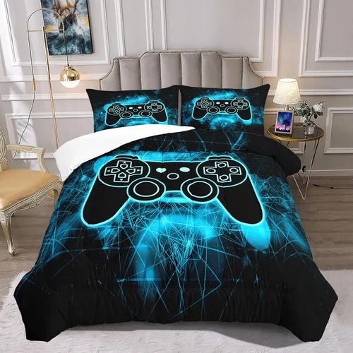 Vista 8 de Ropa de cama gamer, juegos de ropa de cama gaming para niños, juegos de ropa de cama tamaño twin para niños, juegos de ropa de cama para niños Gm229
