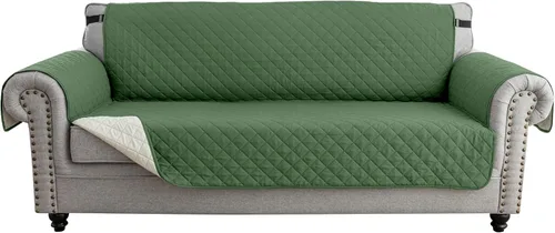 Vista 20 de MIFXIN Funda reversible para sofá, impermeable, antideslizante, lavable, con correa elástica, protector de muebles para mascotas, perros y niños