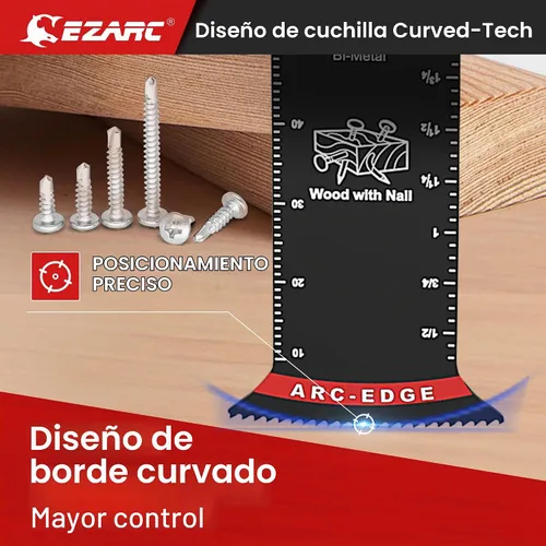 Vista 3 de EZARC Arc Edge - Hojas de sierra oscilantes bimetálicas, extra largas