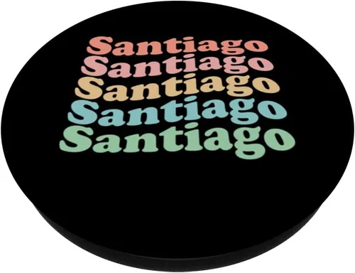 Vista 2 de Vintage 70's Chile Hippie City - Retro Santiago PopSockets Swappable PopGrip