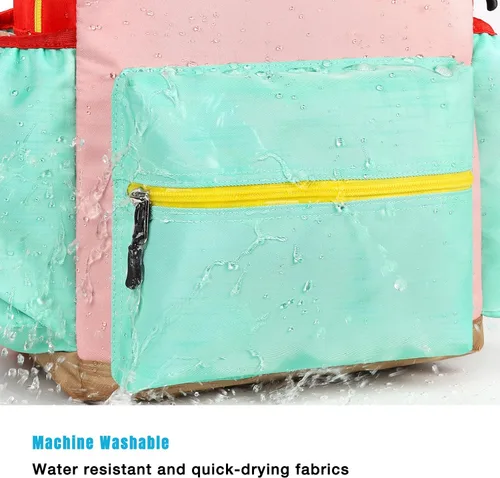 Vista 7 de STEAMEDBUN Mochila infantil para niños de 2 a 4 años Mochila preescolar para jardín de infantes - Mochila para niños y niñas, Mochilas de viaje