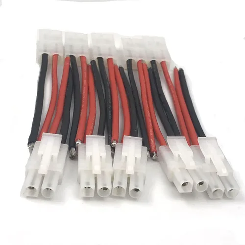 Vista 3 de FainWan 5 pares Ta-mi-ya Big Style Conector macho y hembra con cable de silicona suave de 3.937 in 14 AWG compatible con RC Speed Racing