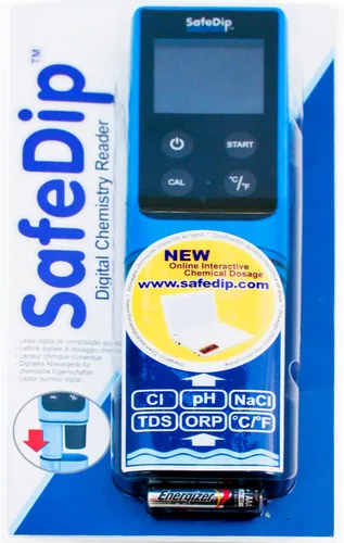 Vista 8 de Solaxx MET01A SafeDip. Medidor digital de pH, cloro, sal y temperatura.