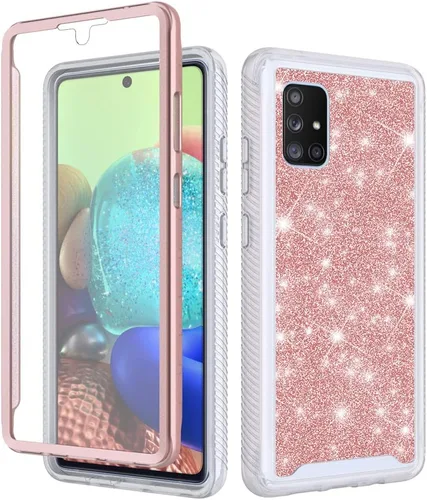 Vista 6 de Funda para Samsung Galaxy A71 5G UW (no compatible con Samsung A71 5G) de cuerpo completo, a prueba de golpes, con protector de pantalla integrado