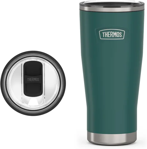Vista 3 de THERMOS ICON SERIES, vaso de acero inoxidable con cierre deslizante, 18 onzas, carmesí