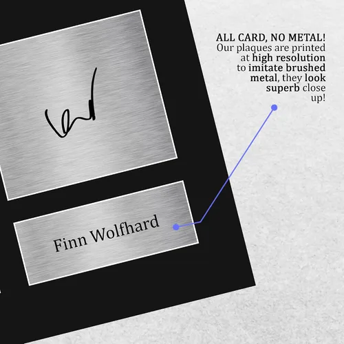 Vista 5 de HWC Trading Finn Wolfhard Stranger Things Gifts USL - Imagen impresa con autógrafo firmado para fanáticos del programa de televisión, tamaño carta