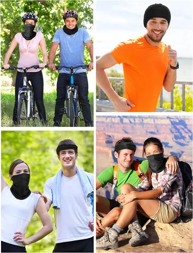 Vista 4 de Geyoga Neck Gaiter Bandana Face Mask Summer UV Protection Cooling Breathable Face Mask Neck Scarf Balaclava for Men Women
