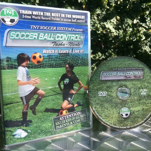 Vista 2 de TNT SOCCER SYSTEM, LLC Soccer Training DVD for Kids of ALL ages! Ball Control with Tasha-Nicole