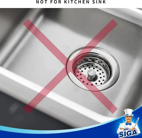Vista 5 de MR.SIGA Colador de Fregadero de Baño, Utilidad, Slop, Colador de Drenaje de Fregadero de Bañera y Lavabo Atrapa Cabellos, Colador de Drenaje