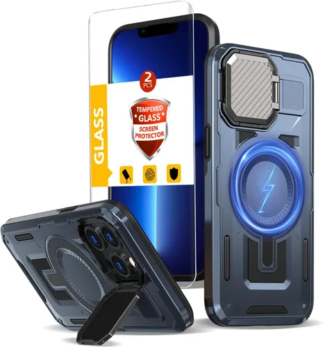 Vista 35 de Funda magnética para Google Pixel 9A compatible con cargador inalámbrico MagSafe, para Pixel 9A, funda de teléfono integrada de 360 °, con 2