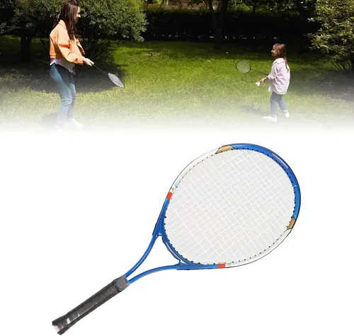 Vista 5 de RiToEasysports Raqueta de tenis para adultos, de aleación de aluminio de 27 pulgadas, ligera, para principiantes, jugadores intermedios