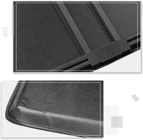 Vista 5 de Cubierta tonneau de vinilo suave de tres pliegues compatible con Nissan Frontier 05-21 Fleetside/Styleside 6 pies 1 pulgada cama