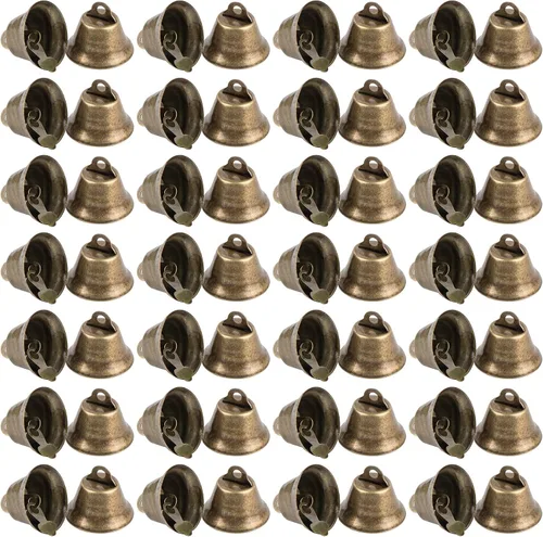Vista 11 de AUEAR, Mini cascabeles dorados de la libertad para hacer manualidades, campanillas de viento y decoración de recuerdos