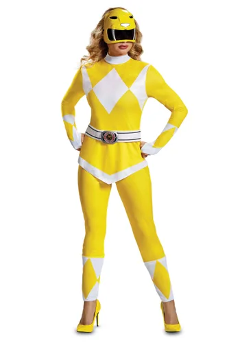 Vista 2 de Disfraz de mujer de Power Rangers Ranger amarillo Multicolor