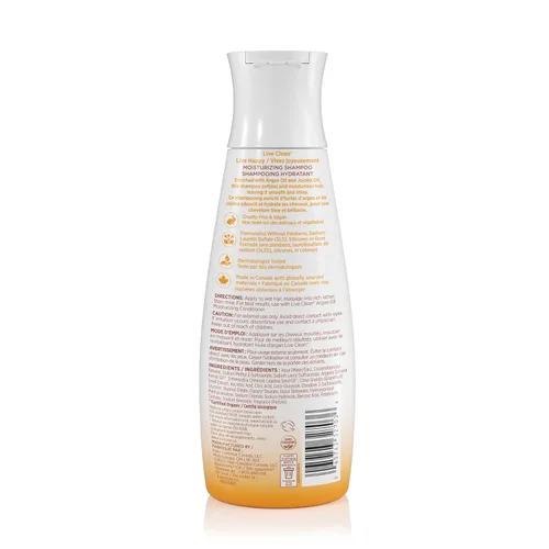 Vista 2 de Live Clean Champú, aceite de argán restaurador, 12 onzas