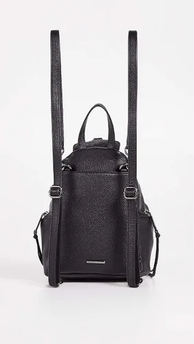 Vista 5 de Rebecca Minkoff Mini mochila Julian Backback para mujer, NegroPlomizo