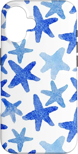 Vista 32 de Coastal Granddaughter Preppy Starfish Nautical Beach Ocean Case for iPhone 17