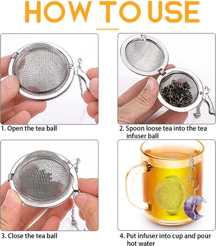 Vista 3 de Infusor de té, colador de té, difusor de té para té suelto, amatista, árbol de la vida, envuelto en alambre, colgante de luna creciente envuelto