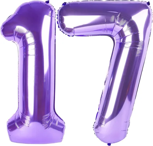 Vista 108 de Globos con números de 40 pulgadas, color negro, para decoraciones de cumpleaños de 10 a 100 años Jumbo 40In & Vibrant Color, With Hanging Holes
