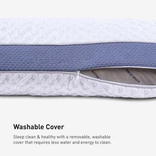 Vista 6 de Bedgear Balance 1.0 Almohada de rendimiento, almohada de cama de apoyo medio para todas las posiciones de sueño Relleno Boost Blend con comodidad