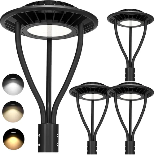 Vista 11 de Luz LED para poste superior con certificación ETL de 60 W, 48 W, 36 W, ajustable, 3 CCT, luces de poste para exteriores ajustables con fotocélula
