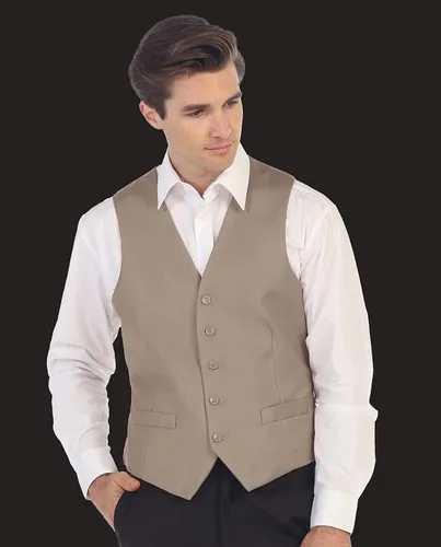 Vista 6 de Gioberti Chaleco de traje formal para hombre apto para negocios o vestido casual