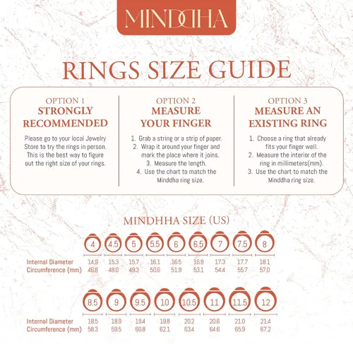 Vista 3 de MINDDHA Sterling Silver Interlocking Ring for Women - 925 Trinity Rolling Ring - Handmade Dainty Stackable Jewelry - Ideal Gift for Anniversary
