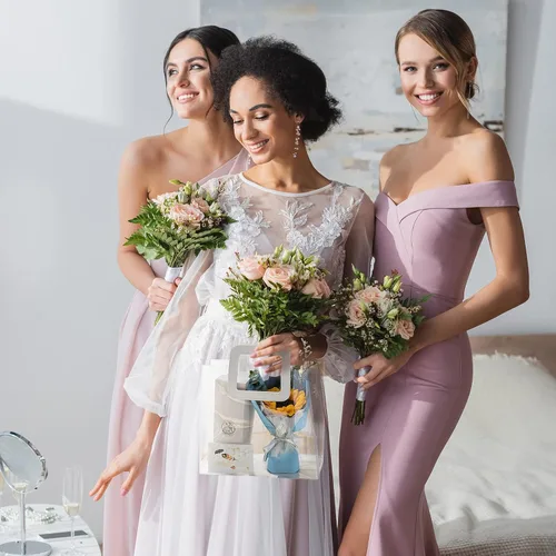 Vista 7 de Zwish 6 bolsas de regalo transparentes con asa de 8.5 x 8.1 x 4.1 pulgadas, bolsas de regalo transparentes a granel para recuerdos de fiesta, boda