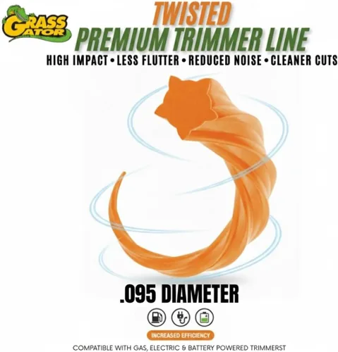 Vista 5 de Grass Gator Z5095 Zip String Trimmer Line Pro Small Donut 128-Feet x .095