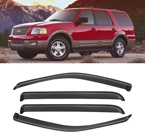 Vista 9 de Protección contra lluvia para ventanas para Ford Explorer/Mercury Mountaineer 2002-2010, protector de visera de ventana, deflector de viento