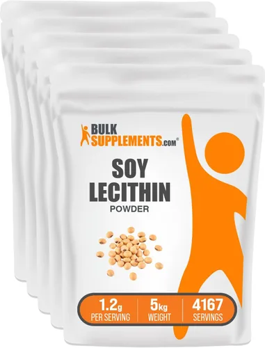 Vista 7 de BulkSupplements. com - Lecitina de soja en polvo, suplemento nutricional, grado alimenticio, sin gluten, 0.04 oz por porción, 17.64 oz (1,1 libras)