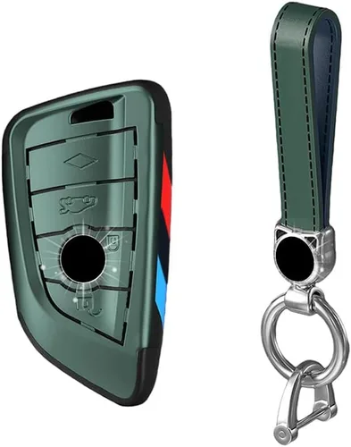 Vista 10 de Smart Remote Key Case Funda protectora para BMW 2 5 6 7 X1 X2 X3 X5 X6 Series con llavero
