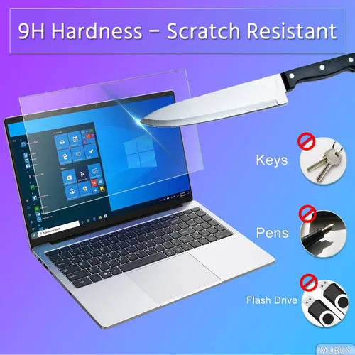 Vista 5 de Protector de pantalla de vidrio templado de 15.6 pulgadas para HP Laptop 15.6, Dell 15, Lenovo V15/IdeaPad 15.6, Acer Aspire 15.6, ASUS VivoBook