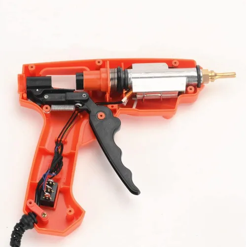 Vista 5 de FLZOSPER Pistola de pegamento caliente de tamaño completo de 60/100 W con 20 barras de pegamento, pistola de pegamento grande de doble potencia, kit