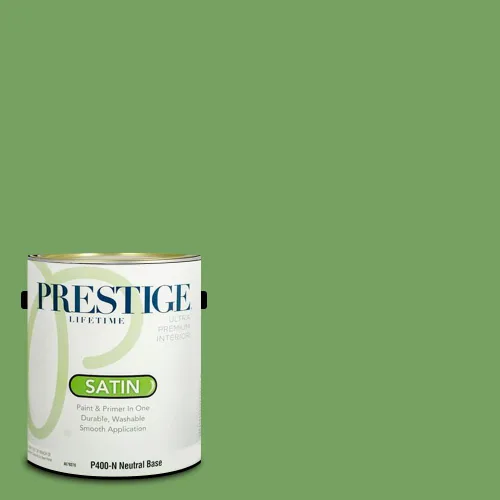 Vista 11 de Prestige Paints - Pintura exterior e imprimación en uno, 1 galón, plano, compatibilidad comparable con el color menta «Whipped Mint» de Behr