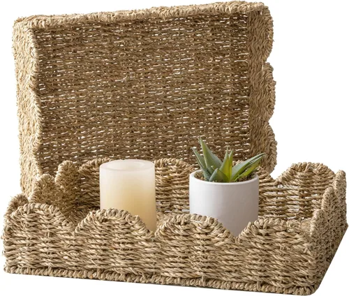 Vista 14 de StorageWorks - Cesta para tanque de inodoro para baño, cestas de almacenamiento de jacinto de agua para la parte superior del tanque de inodoro