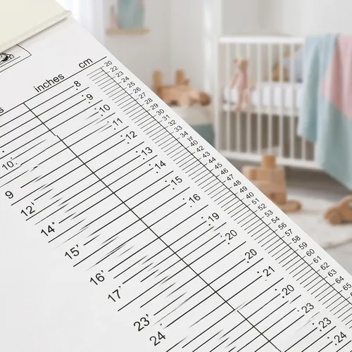 Vista 8 de iplusmile Tapete de medición de altura para bebés, tabla de altura de infantómetro para recién nacidos, niños pequeños y bebés, tabla de crecimiento