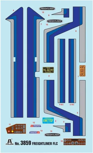 Vista 2 de Italeri 1:24 Camiones y remolques 3859 Freightliner FLC