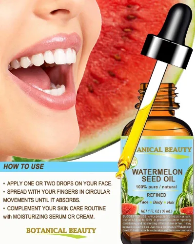 Vista 3 de Botanical Beauty Aceite de transportador de semillas de sandía egipcia Aceite de los Reyes Egipcios 100% puro natural prensado en frío virgen sin