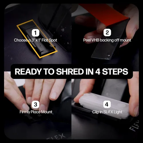 Vista 7 de ShredLights Underglow LED Light for Electric Skateboards, Longboards, Scooters Full RGB, 11 Light Modes, Adhesive Mount