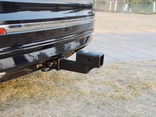 Vista 4 de TOPTOW 64121 - Elevador de extensión de enganche de remolque receptor de 2 pulgadas con elevación/caída de 2 pulgadas, vástago sólido, capacidad