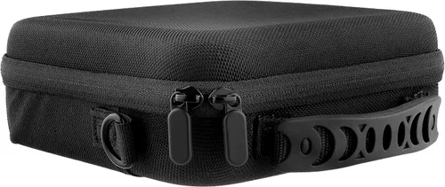 Vista 6 de Estuche para binoculares, funda protectora rígida de EVA con exterior resistente al agua, asa de transporte y correa para el hombro, se adapta a