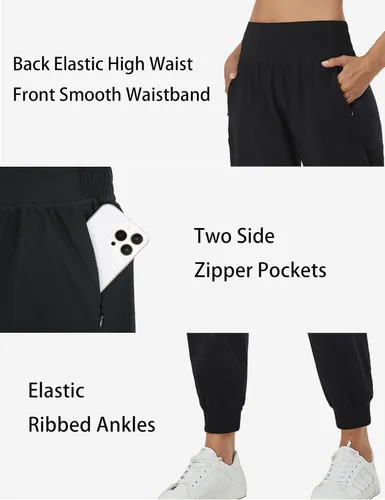 Vista 3 de BMJL Pantalones deportivos para mujer, de cintura alta, para entrenamiento, senderismo, descanso, con bolsillos, para correr, yoga 2023