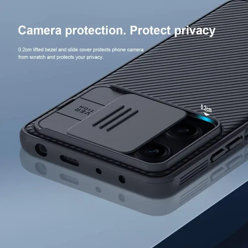 Vista 4 de Para Xiaomi redmi Note 12 Pro 5G Case, Slim Case Funda protectora con protector de cámara Hard PC TPU Thin Phone Case para Redmi Note 12 Pro/Poco X5