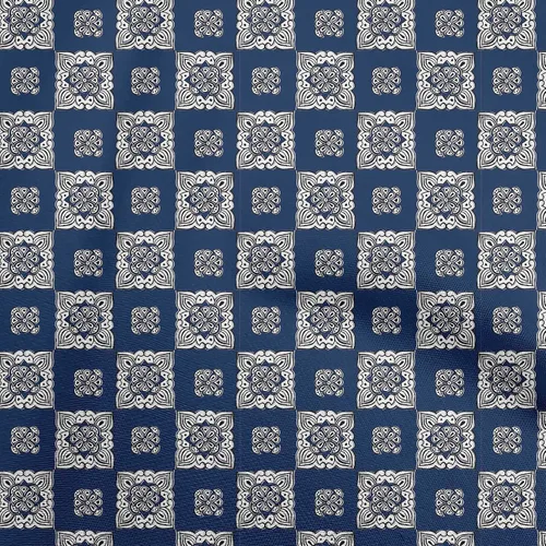 Vista 9 de oneOone Cotton Flex Dark Blue Fabric Block Quilting Supplies Print Sewing Fabric by The Yard 40 Inch Wide-0Q